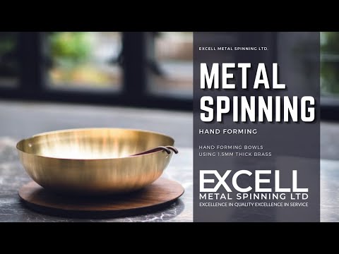 Metal Spinning Brass Bowls - In Under 10 Minutes