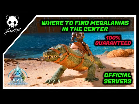 Where To Find Megalanias In The Center - 100% Of The Times | ARK: Survival Ascended