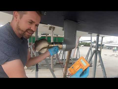 Changing the anodes on an S130 Saildrive and folding propeller - Boat Projects