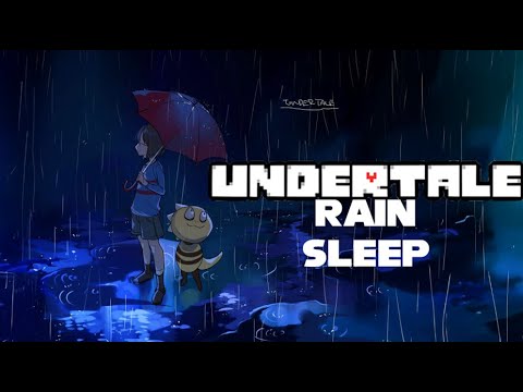 UNDERTALE OST | Ambient Music with Soft Rain (Study and Sleep) 10 HOUR BLACK SCREEN