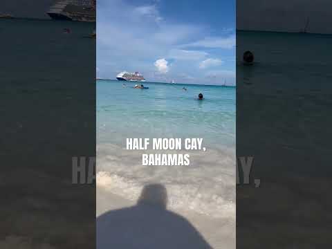 Thumbnail for Beautiful View of the Carnival Vista from Half Moon Cay! Carnival’s Private Island in the Bahamas