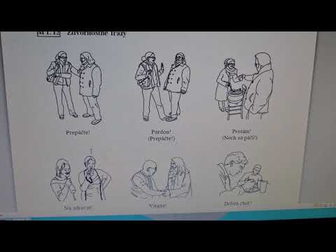 eslovaco A1: buổi 2: đại từ nhân xưng, động từ thì là e cách nói phủ định