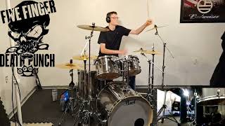 15yo Metal Drummer Plays - Five Finger Death Punch Under and over it