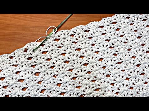 GORGEOUS crochet shell stitch for lace crochet designs like dresses, tunics, tops and so much more!