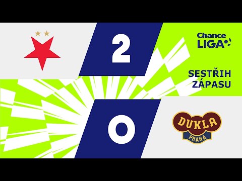 SESTŘIH: Slavia - Dukla 2:0. Chorého dvougólový návrat i karta za šlápnutí na soupeře