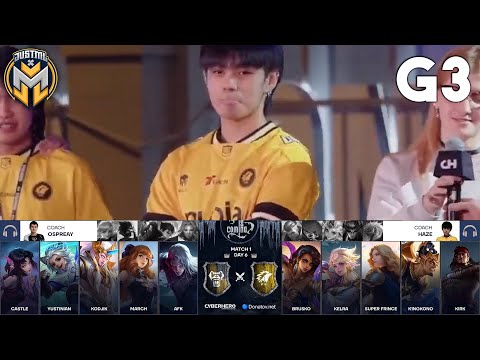 ONIC PH vs VT - Game 3 | Winter Is Coming | Upper Bracket Finals