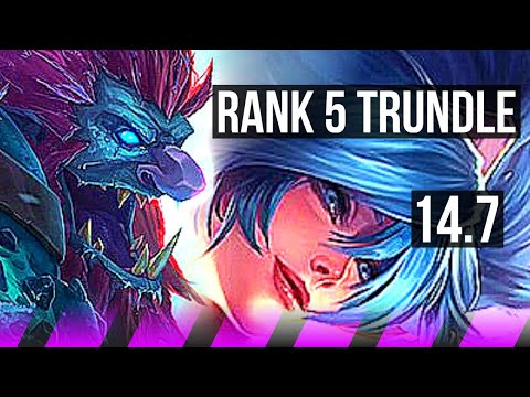 TRUNDLE & Ashe vs SONA & Ezreal (SUP) | Rank 5 Trundle, 6/2/6 | BR Master | 14.7