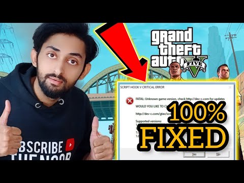 How to Fix SCRIPT HOOK V CRITICAL ERROR (2023) | Script Hook v GTA 5 | THE NOOB