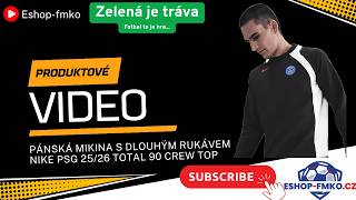 Pánská mikina s dlouhým rukávem Nike PSG 25/26 Total 90 Crew Top Černá
