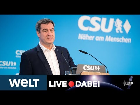 CORONAVIRUS IN BAYERN: Regierungserklärung von Markus Söder zur Corona-Krise