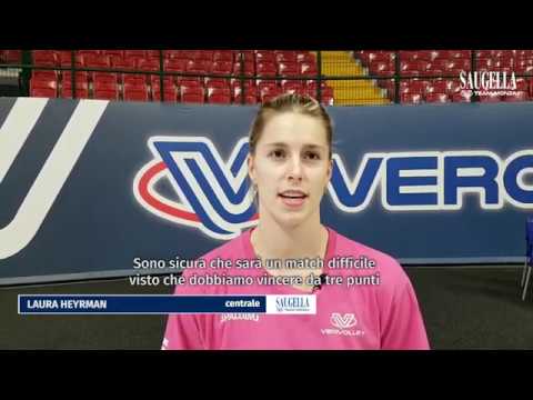 #CEVCupW - Laura Heyrman pre Saugella Monza vs Dinamo Kazan