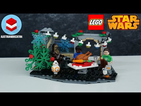 Vidéo LEGO Star Wars 40658 : Diorama des fêtes du Faucon Millennium