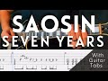 Saosin- Seven Years Cover (Guitar Tabs On Screen)