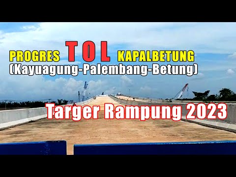 Pengerjaan Jembatan Tol Kapal Betung di Gandus Palembang 