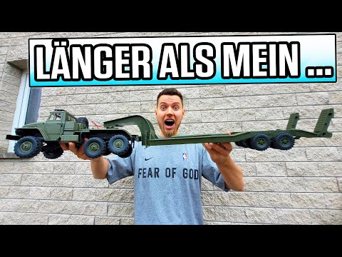 Unglaublich langer MILITÄR LKW mit ANHÄNGER im TEST!