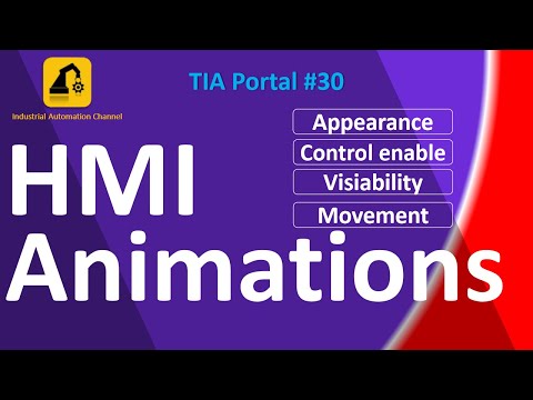 How to Use HMI Animations in TIA Portal (Appearence, Visibility, Movement) | Tutorial #30