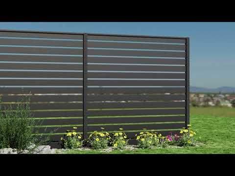 Slide 3 - DuraPost SLEEK® ALUMINIUM SCREEN PANEL (PACK OF 5 BOARDS) | 1.82M X 0.6M BLACK (video)