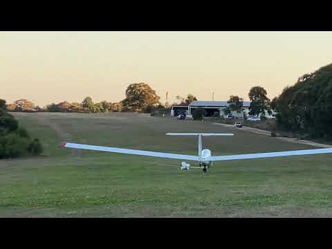 Glider winch launching - cable break (simulation)