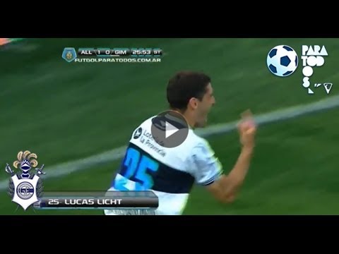 Gol de Licht. All Boys 1 Gimnasia 1. Fecha 15. Torneo Inicial 2013