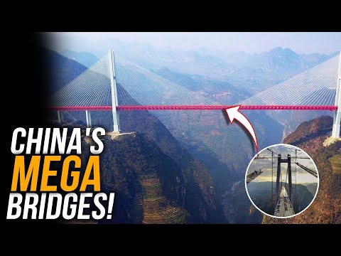 China’s Mega Bridges!😱 Amazing Fastest Bridge Construction Technology.