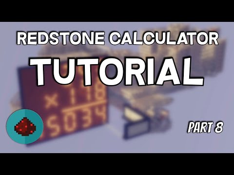 Redstone Calculator Tutorial Part 8 - Binary to BCD