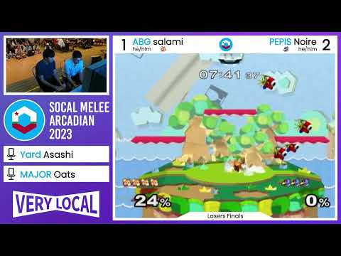SoCal Melee Arcadian 2023 - salami (Fox) vs. Noire (Falco) - Winners' Pools