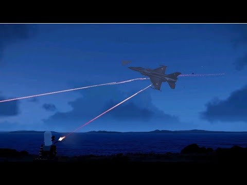 Ukraine Russian C-RAM IN ACTION at NIGHT - Phalanx Ciws - Simulation