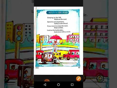 RULES OF THE ROAD CLASS-4 ENGLISH RHYME S.S.V.M COURSE BY JULI BISWAL.....