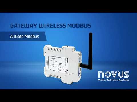 Video thumbnail of Airgate Modbus Gateway Wireless Rs485 para automação Industrial 8833040125 Novus