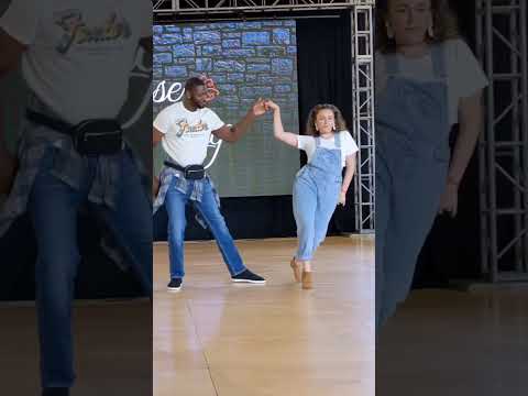 Copying moves from someone else's dance 😅 #improv #westcoastswing