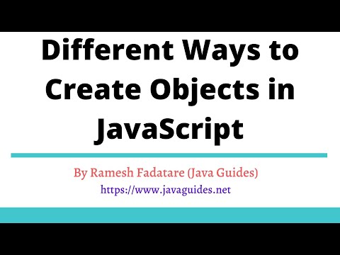 Different Ways to Create Objects in JavaScript