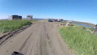 preview picture of video 'A four wheeler ride to Fort Davis fish camp in Nome, Alaska.'