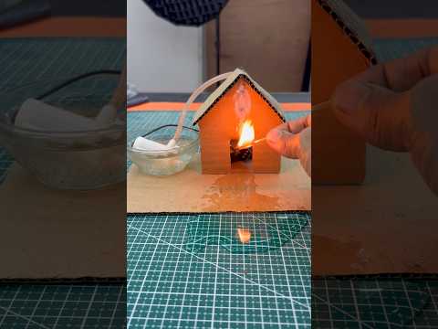 DIY Home Fire Detection & Automatic Fire Extinguishing System #shorts #project #schoolproject