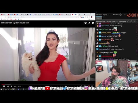 2/2 HasanAbi July 20, 2021 – SSSniperWolf House Tour, 55 Milion Dollar Mansion, Dating Coach REACT