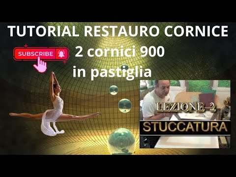 🔴tutorial dimostrazione video del restauro di due cornici del 900 in gesso o pastiglia