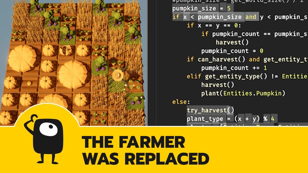 Coding farming drones with Python! (The Farmer Was Replaced)