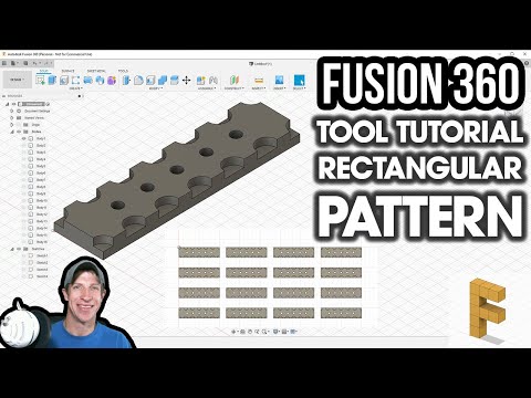 Using the Rectangular Pattern Tool in Autodesk Fusion 360 - Tool Tutorial!