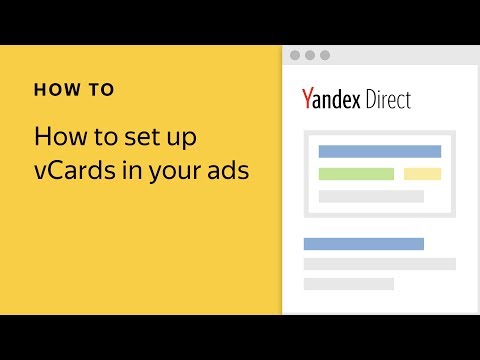 How to set up vCards in your ads