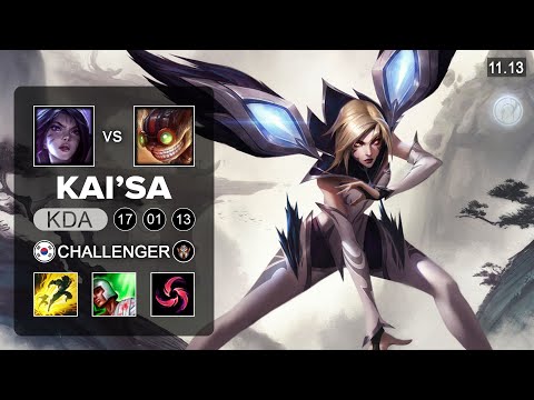 T1 Gumayusi Kai'sa ADC vs Ziggs - KR Challenger Patch 11.13