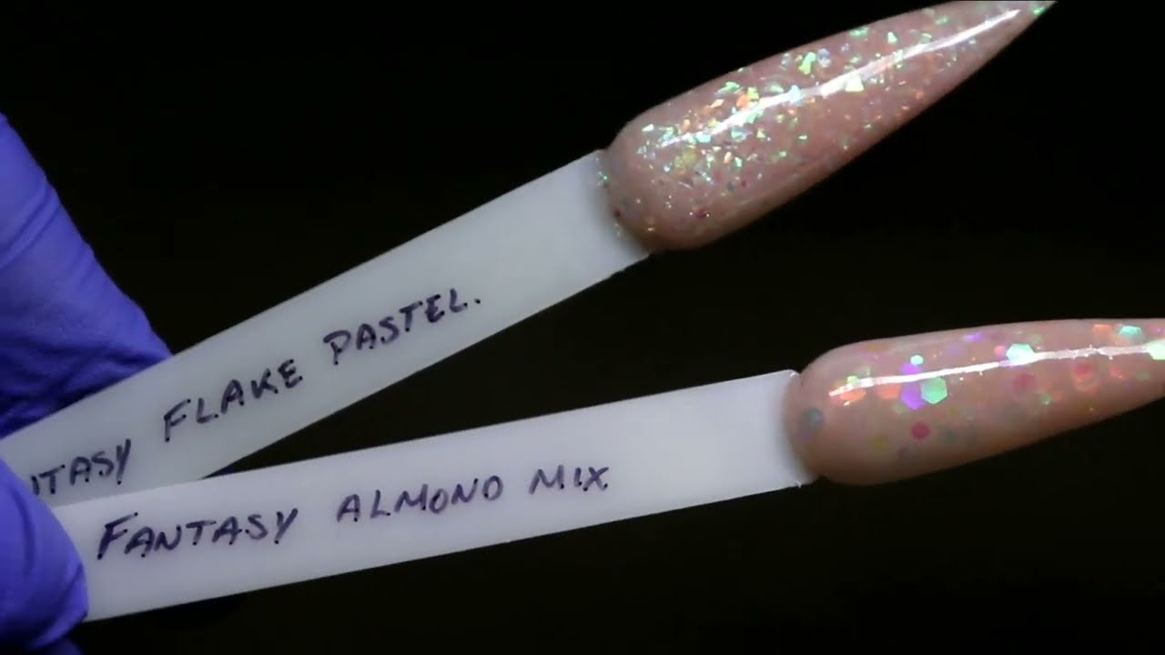 Flake pastel y almond mix FANTASY NAILS
