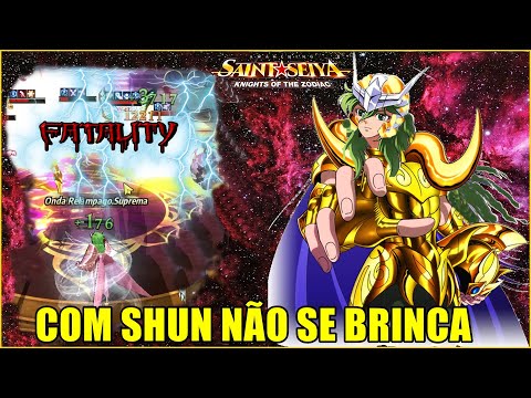 MEU SHUN DE ARIES ESTOUROU UM TIME NO JAMIEL KKK SAINT SEIYA AWAKENING