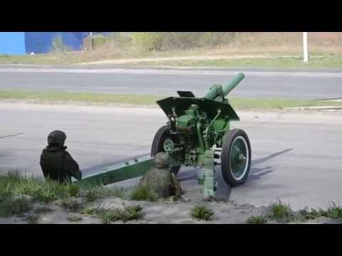 Пушки 9 мая День Победы.Новосибирск.