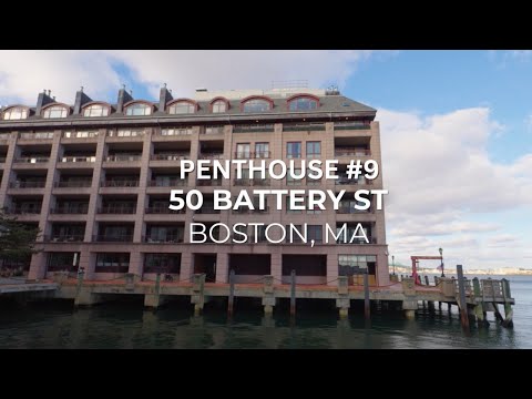 New Listing! Custom-built Waterfront Penthouse at Burroughs Wharf (50 Battery Street PH-9, Boston)!