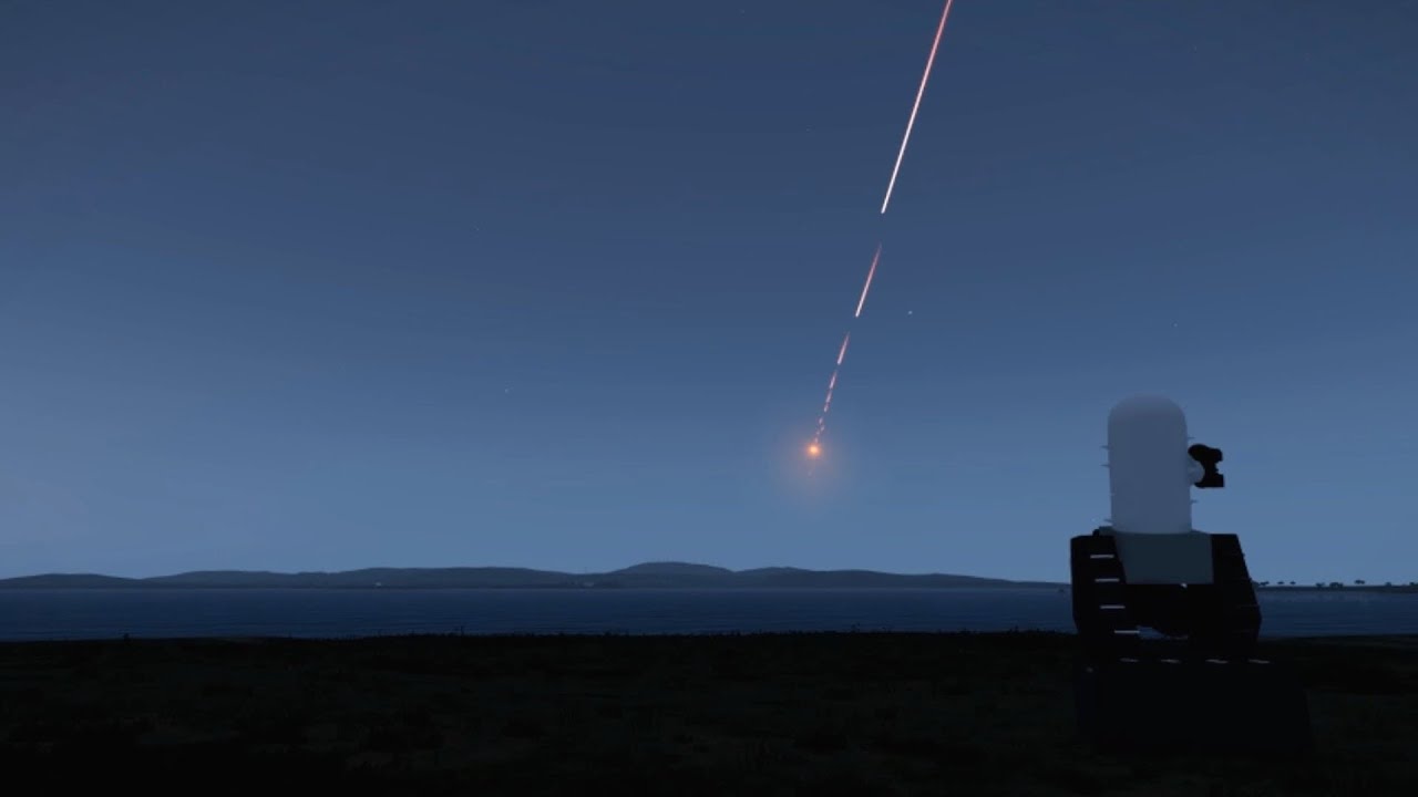 トマホーク(Tomahawk Cruise Missile)がCIWS(Phalanx)に撃墜される瞬間 巡航ミサイル