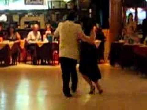  Ezequiel Paludi  and  Geraldine Paludi  are  dancing  to  the  tango  "  Patetico  "