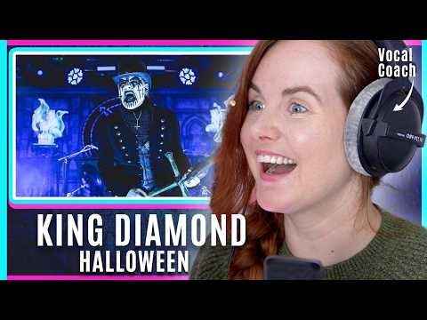 BIZARRE! Vocal Technique Explained | King Diamond  - Halloween | Vocal Coach Reacts & Analysis