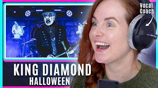 BIZARRE! Vocal Technique Explained | King Diamond  - Halloween | Vocal Coach Reacts &amp; Analysis