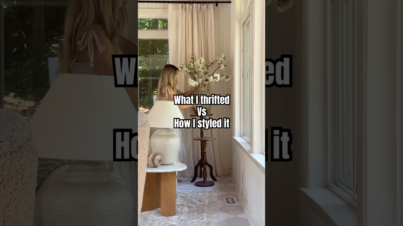 What I thrifted vs how I styled it #thrift #homedecor