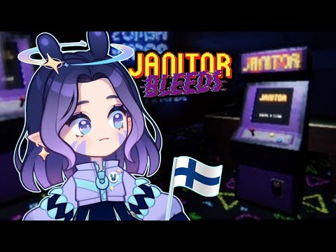 This arcade machine is cursed! 👻 || Janitor Bleeds (Finnish Horror Game)