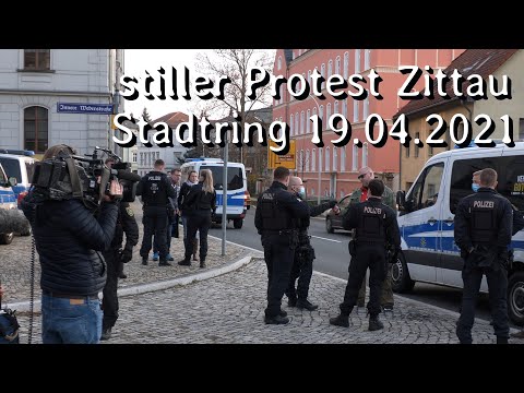 stiller #Protest #Zittau Stadtring 19.04.2021